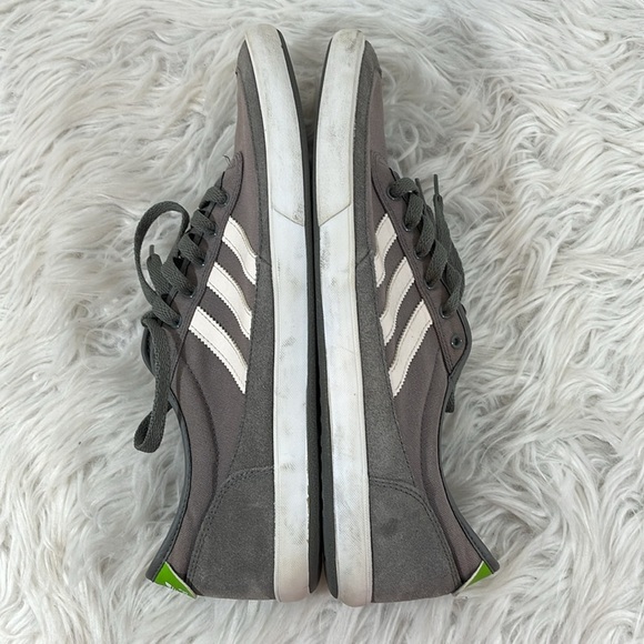 ADIDAS Grey/White Stripe Sneakers Size 13 - Picture 8 of 11